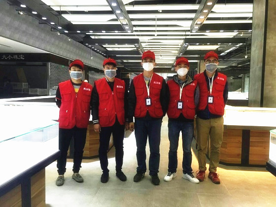 高潔雅室內空氣治理工程，高潔雅為珠寶廣場進行甲醛治理服務